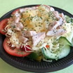 74 Gemischter Salat mit Hähnchenbrust
